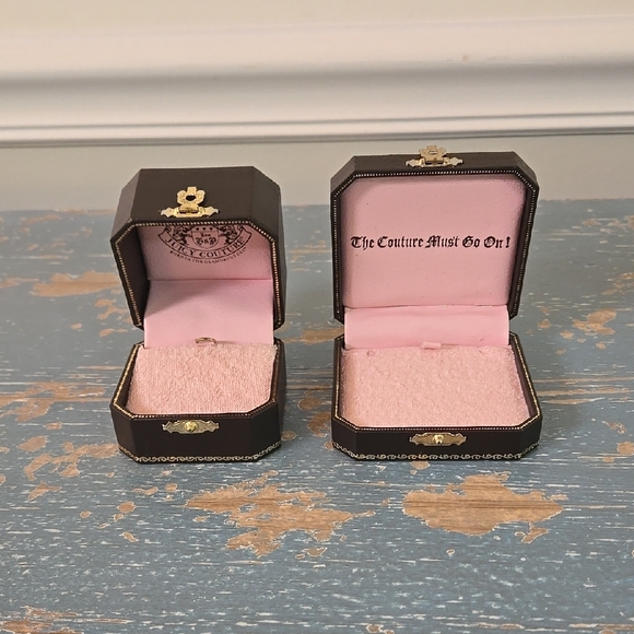 Juicy Couture Brown and Pink Jewelry Storage Boxes - Picture 1 of 5